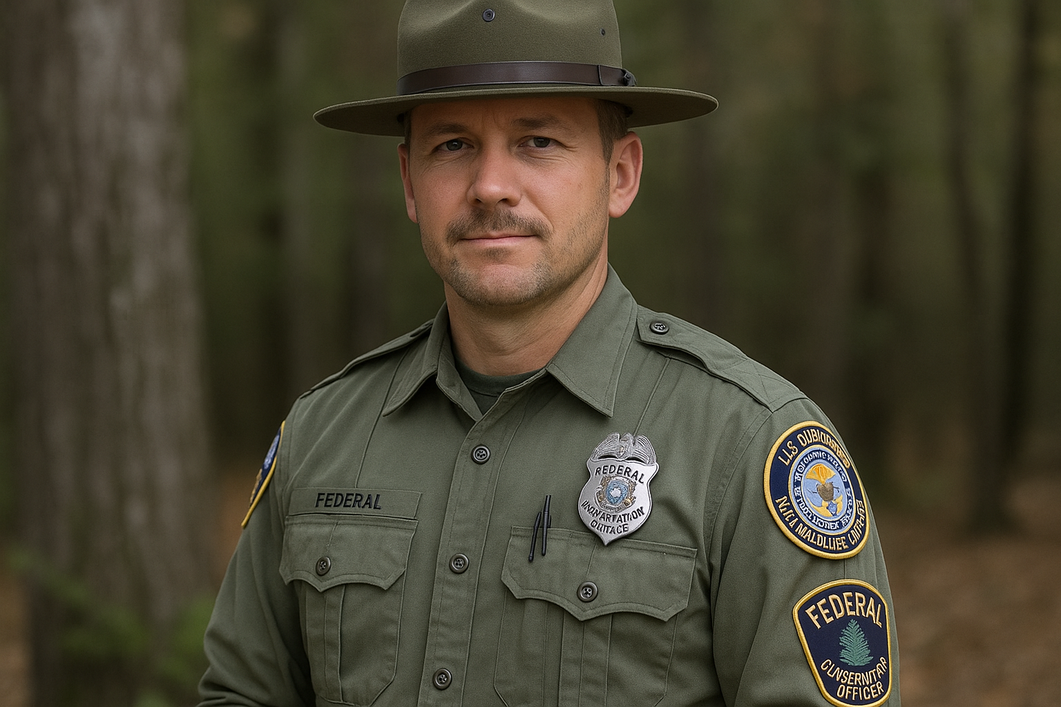 Federal conservation officer in uniform