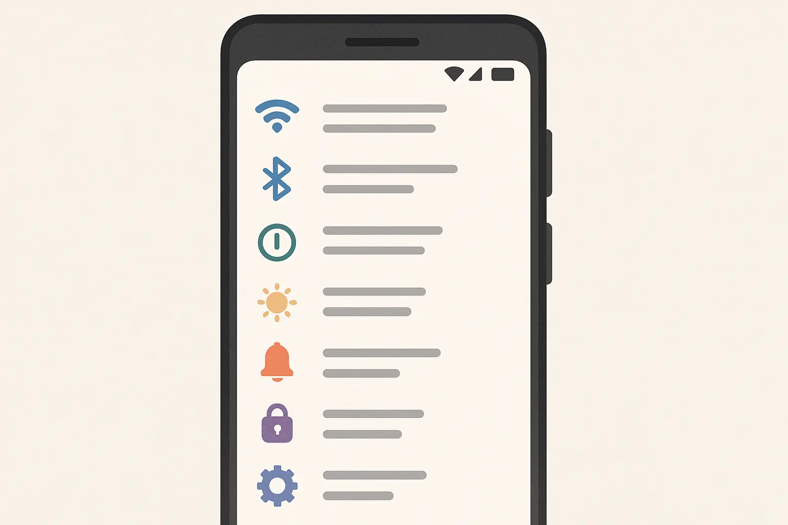 Android Settings App Navigation