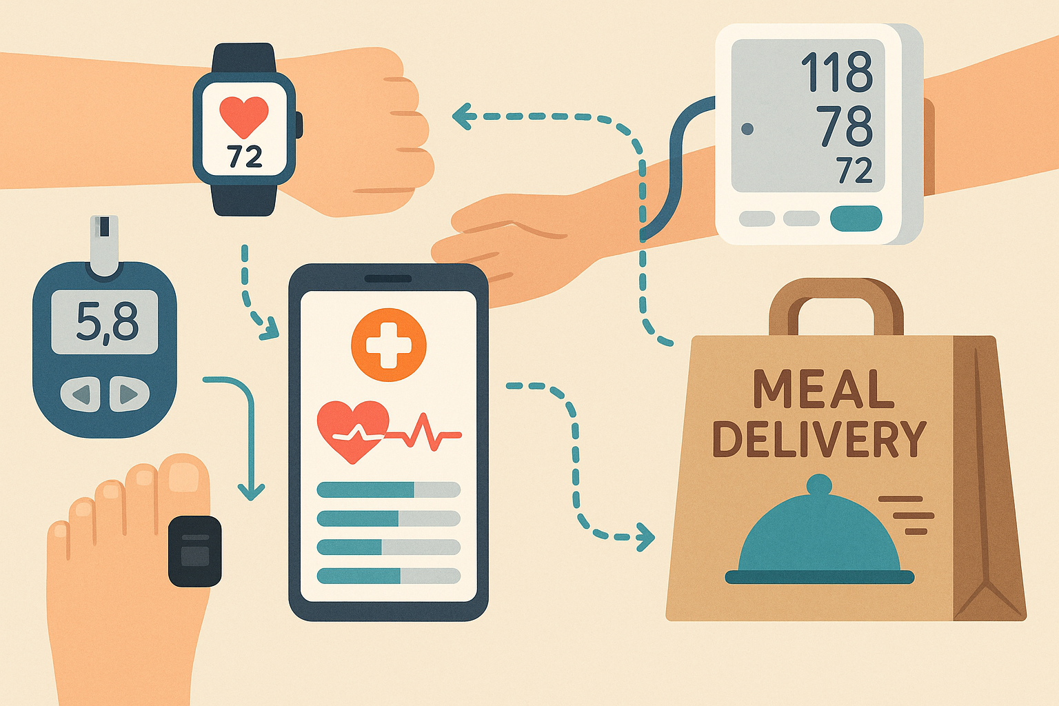 Technology integration in meal delivery services