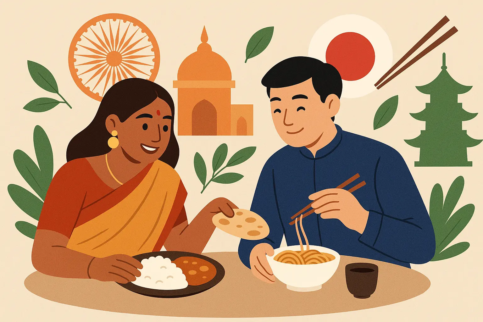 Diverse couple from different cultural backgrounds