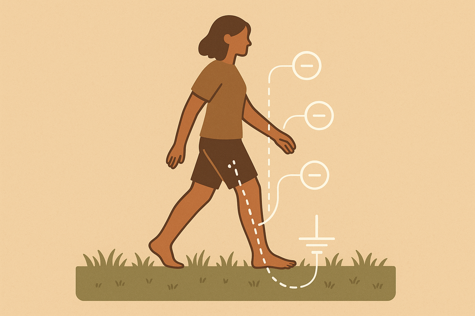 Grounding practices for HRV enhancement