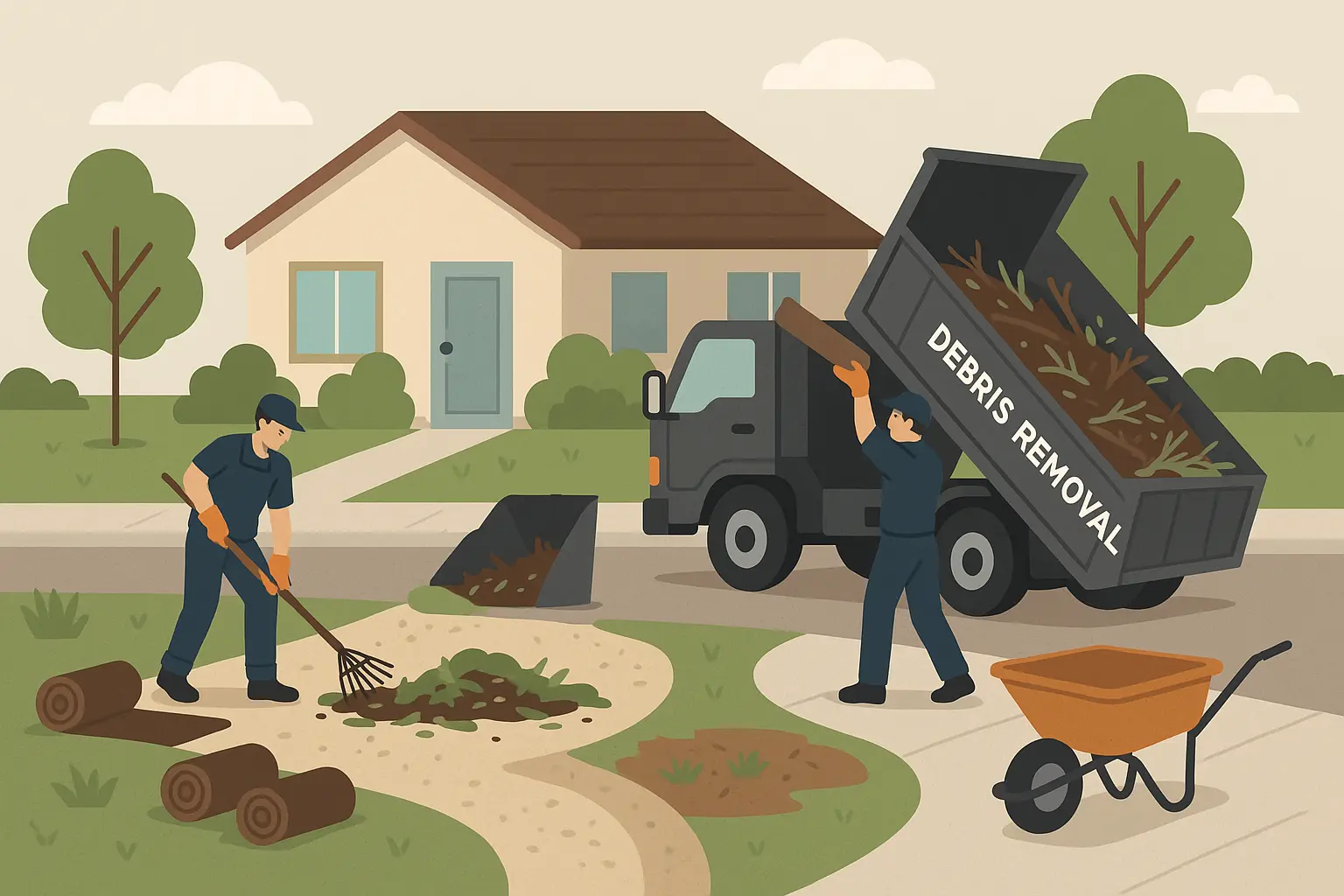 Professional debris removal service