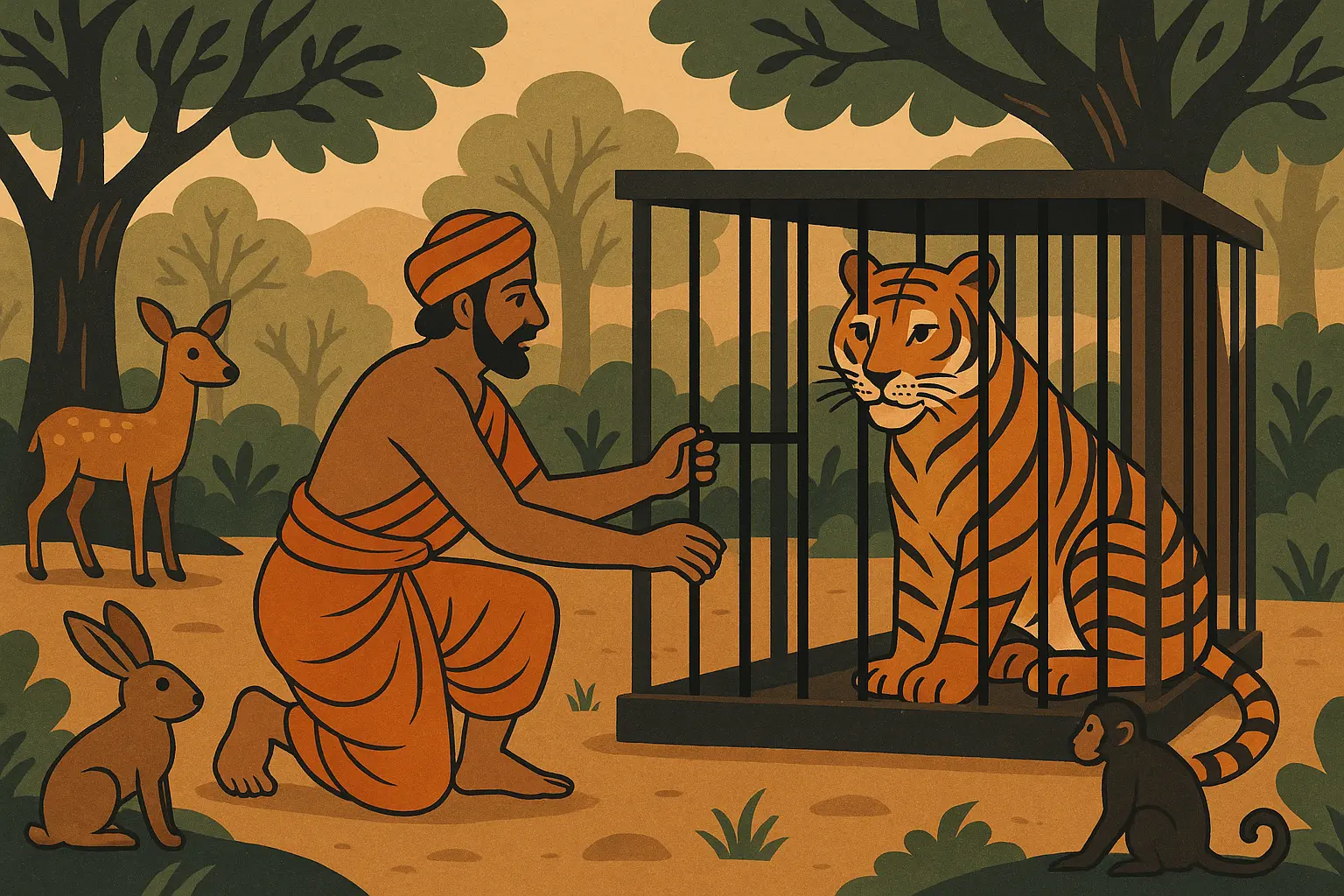The Brahmin learns about setting boundaries when helping others