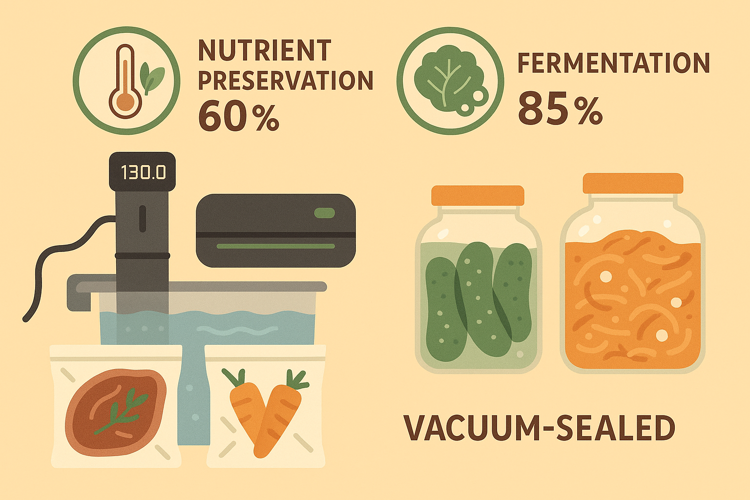 Advanced meal prep nutrient preservation