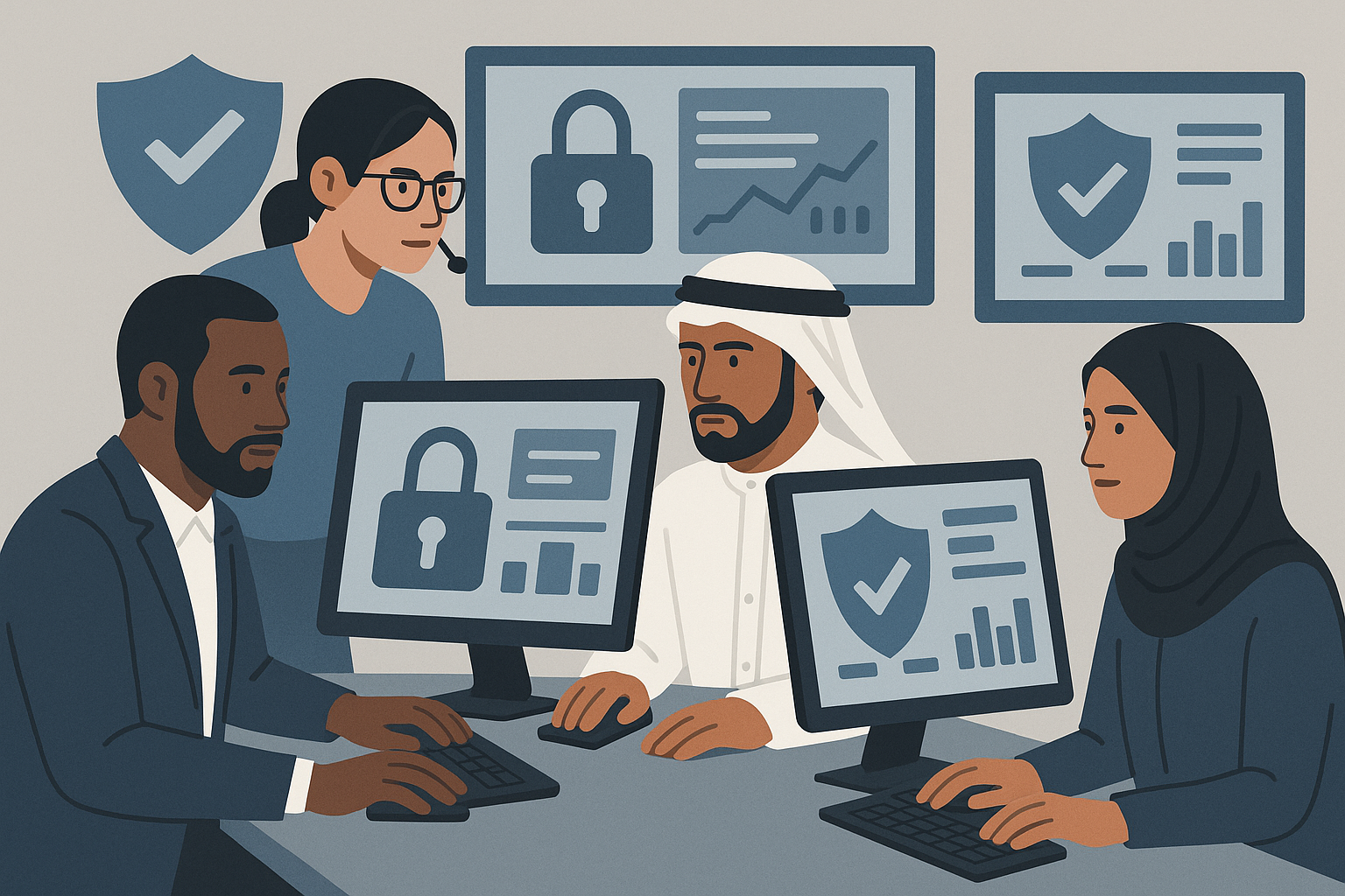 Dubai multicultural cybersecurity team
