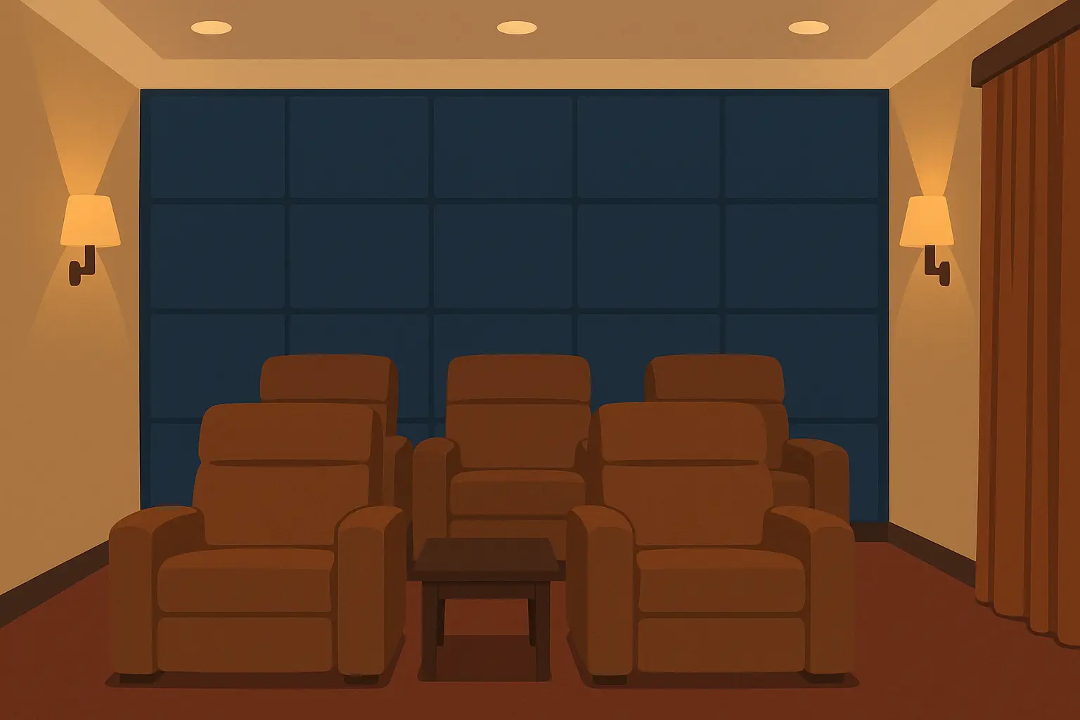 Fabric-wrapped acoustic panels