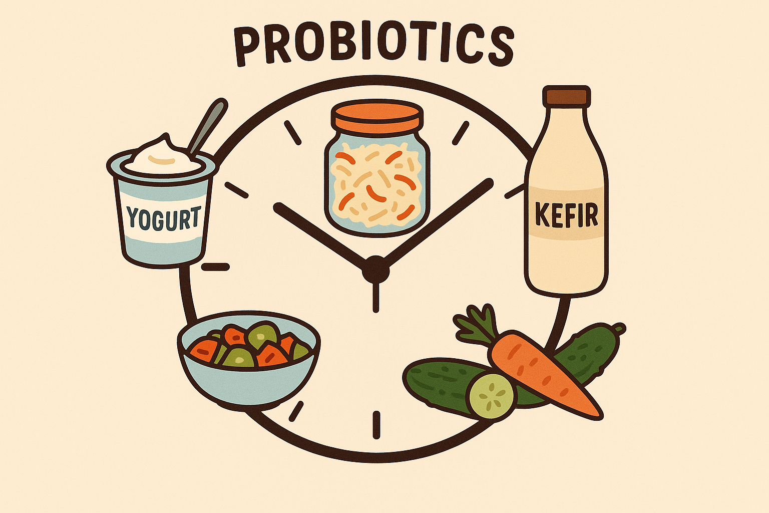 Probiotic timing for gut health