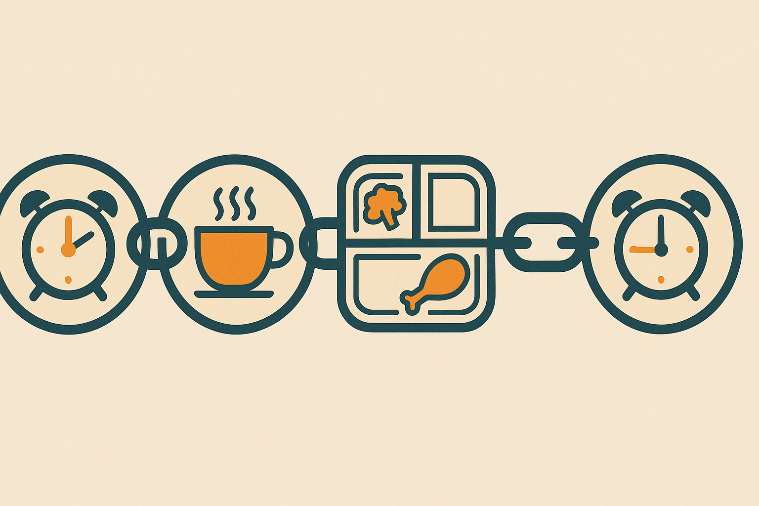 Habit stacking for sustainable meal planning