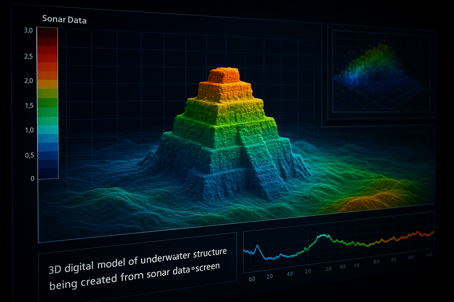 Digital twin underwater structure modeling