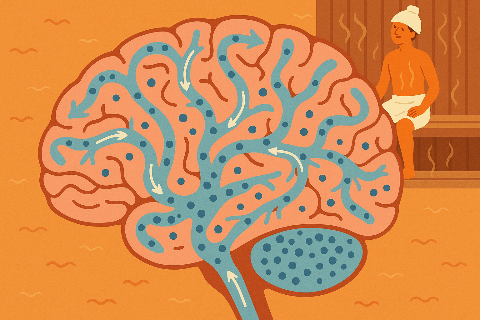 Brain glymphatic system detox process