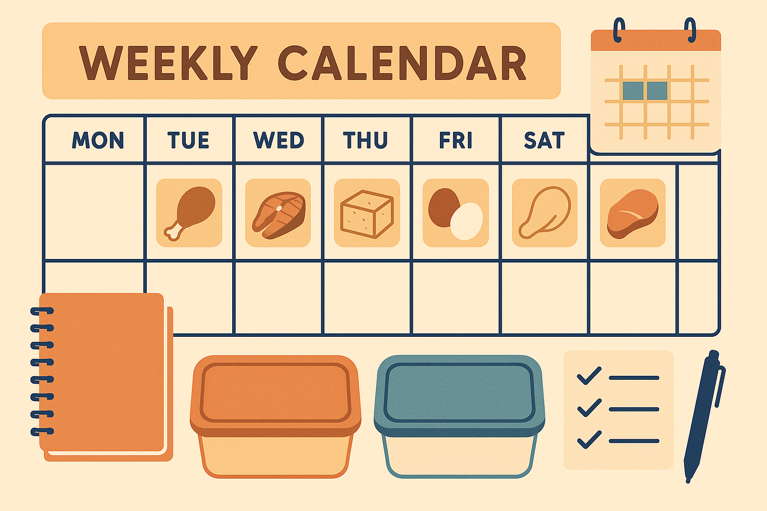 7-day high protein meal planning system