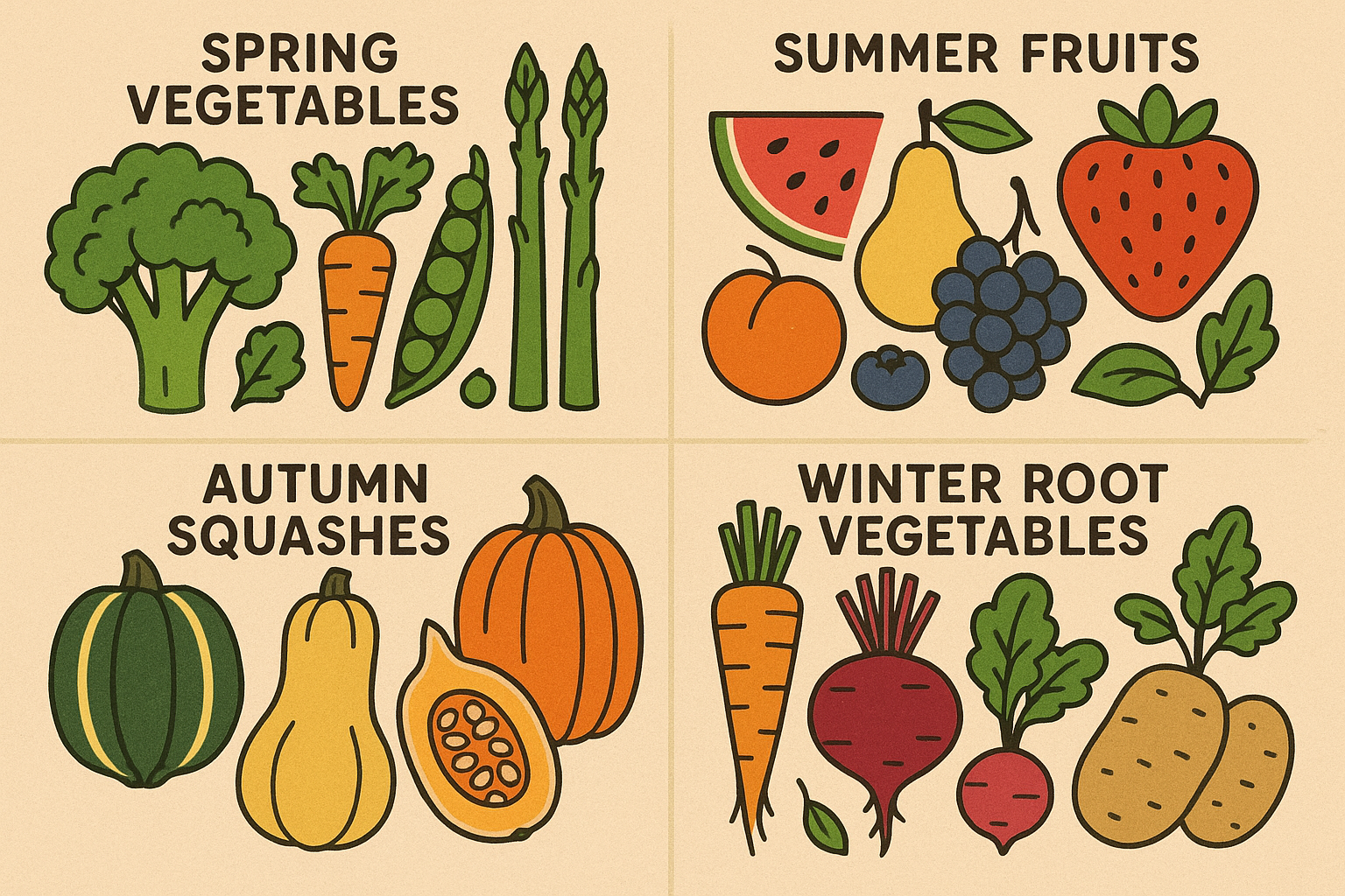 Seasonal foods for baby-led weaning throughout the year