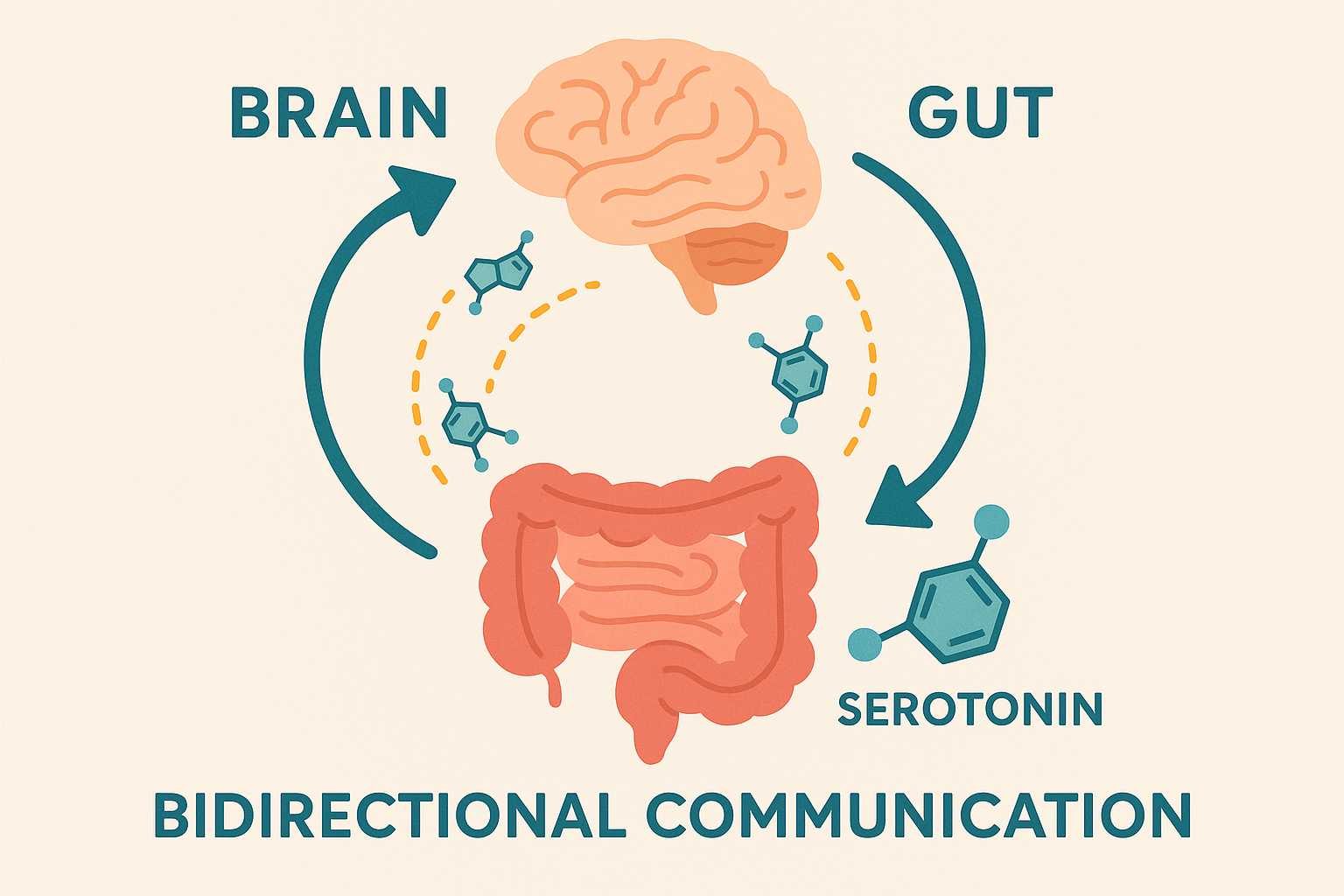 Gut-brain communication pathway