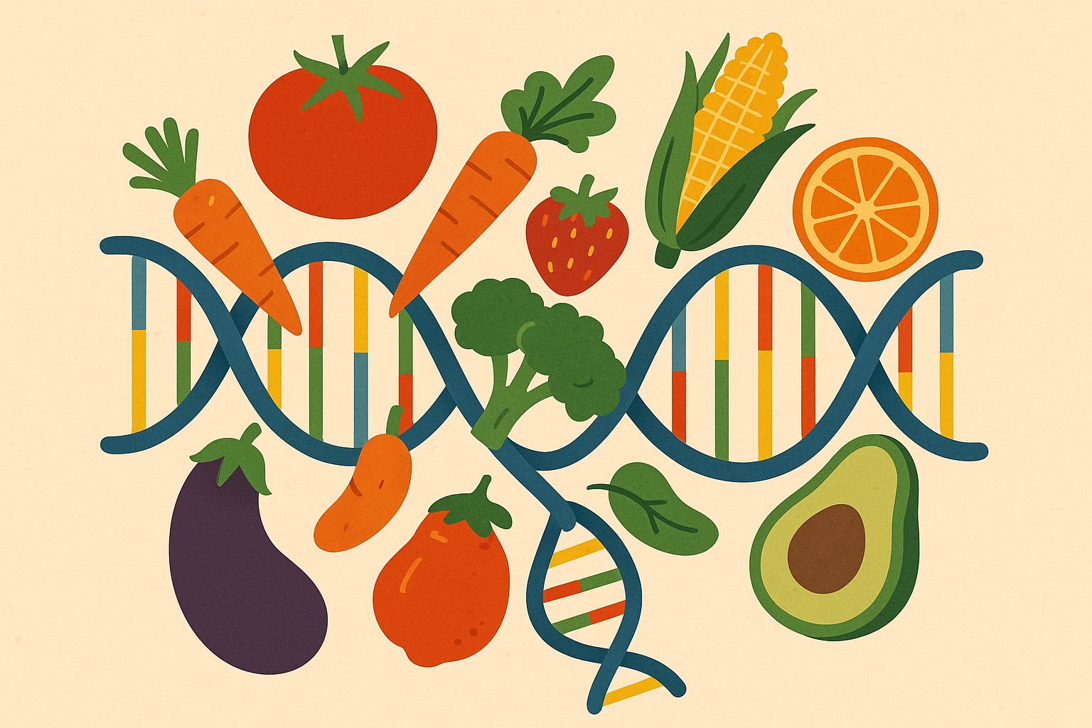 Colorful array of vegetables showing phytonutrient diversity