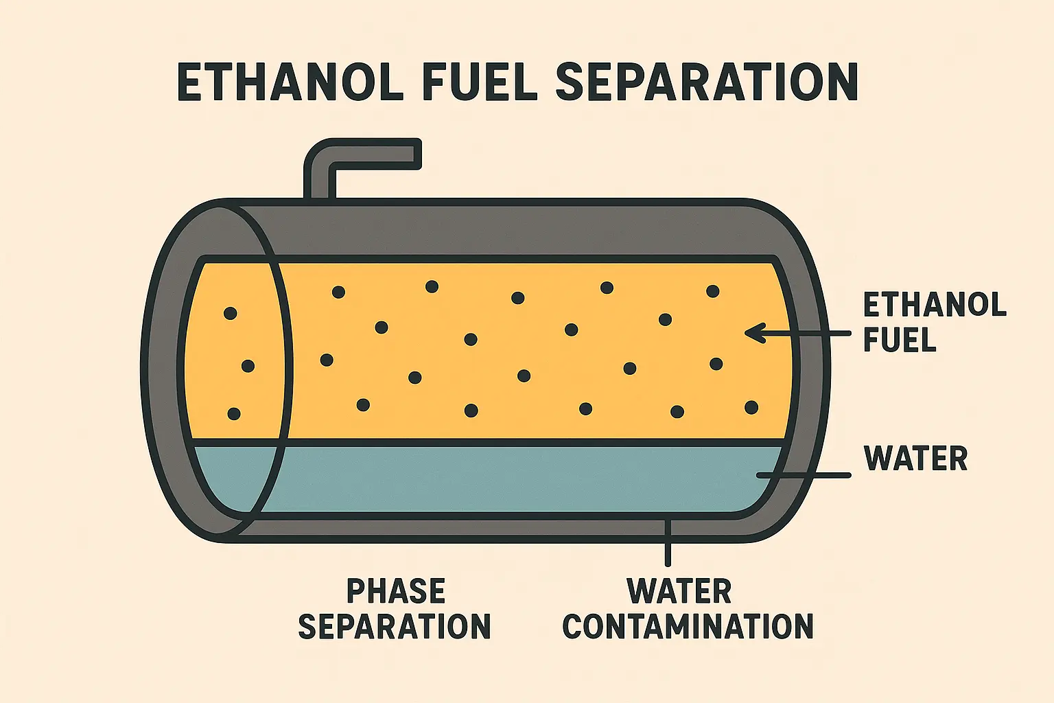 Ethanol fuel blend comparison showing different gasoline types