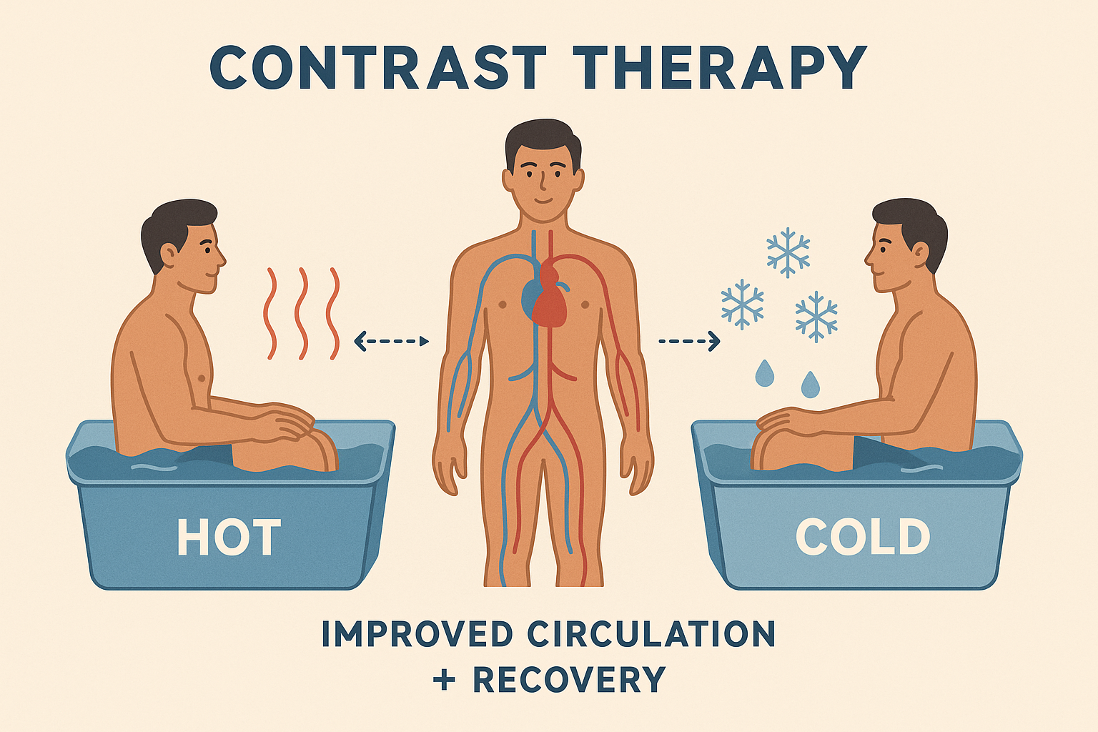Contrast therapy protocols for soccer recovery