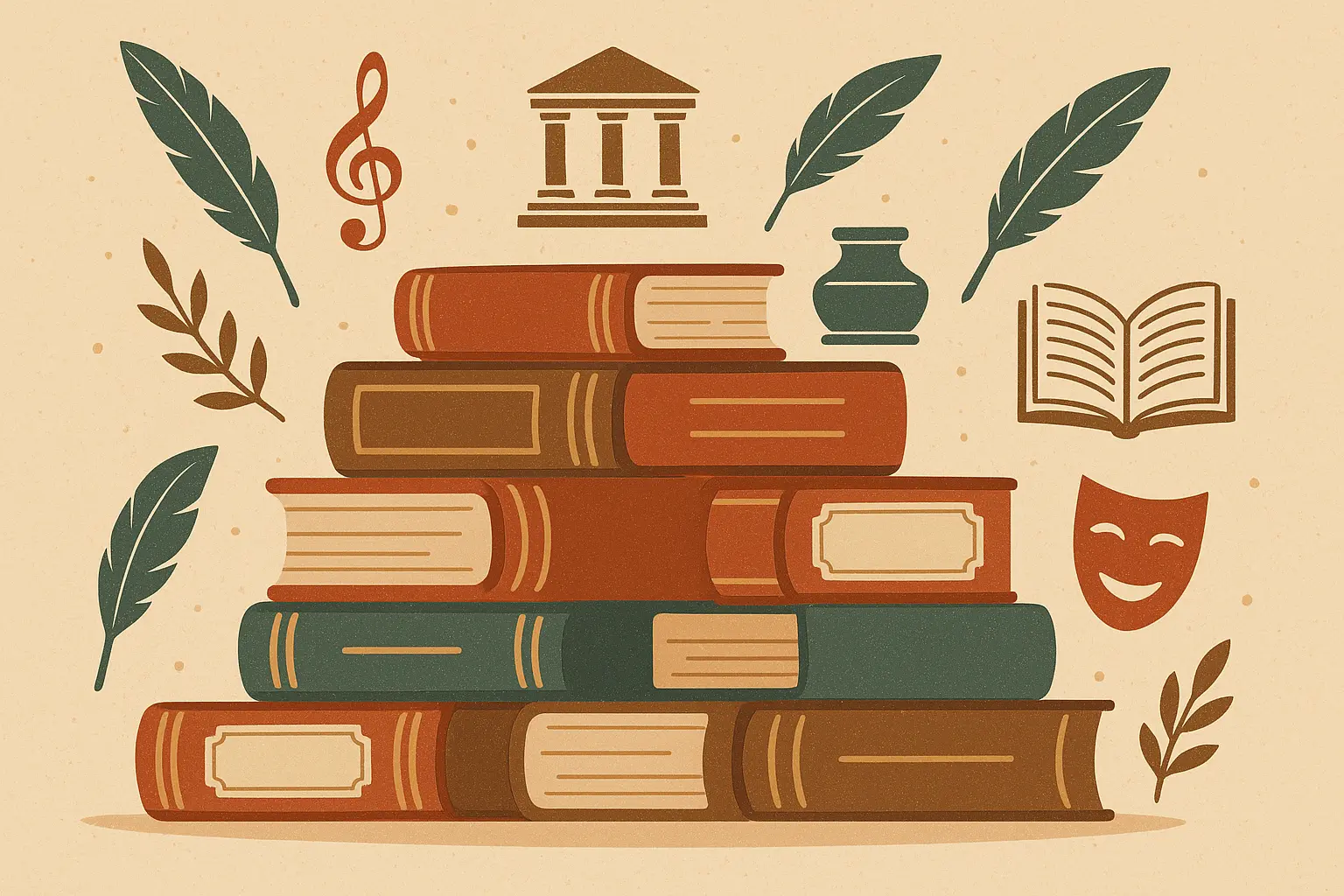 Vintage books by classic literary masters