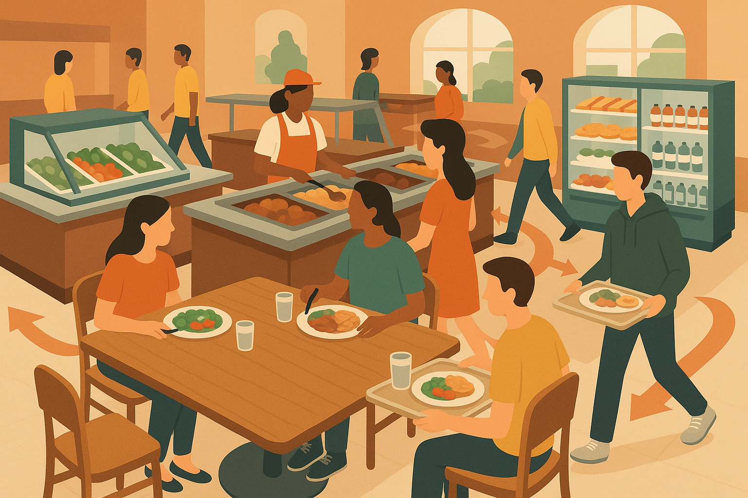 Campus food system behavioral design