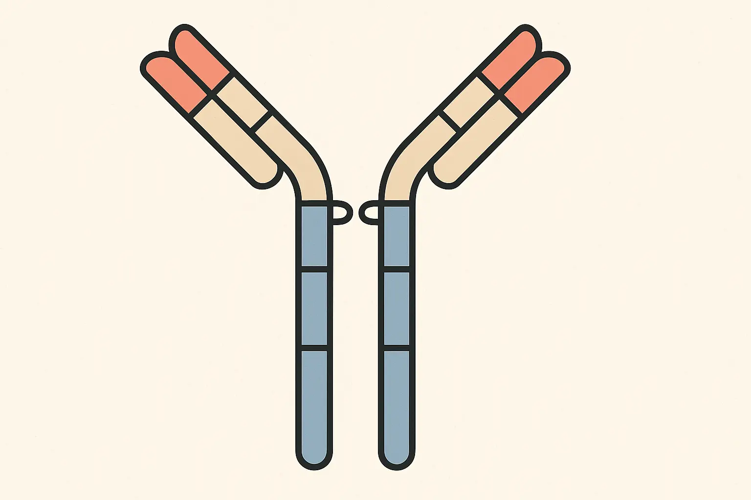 Full-length antibody structure and function