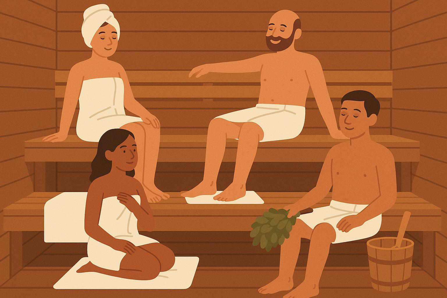 Public sauna etiquette and social dynamics in shared spaces