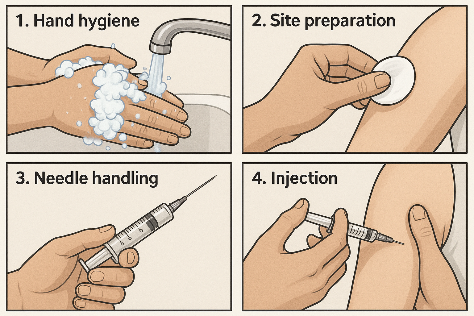 Injection site complication prevention
