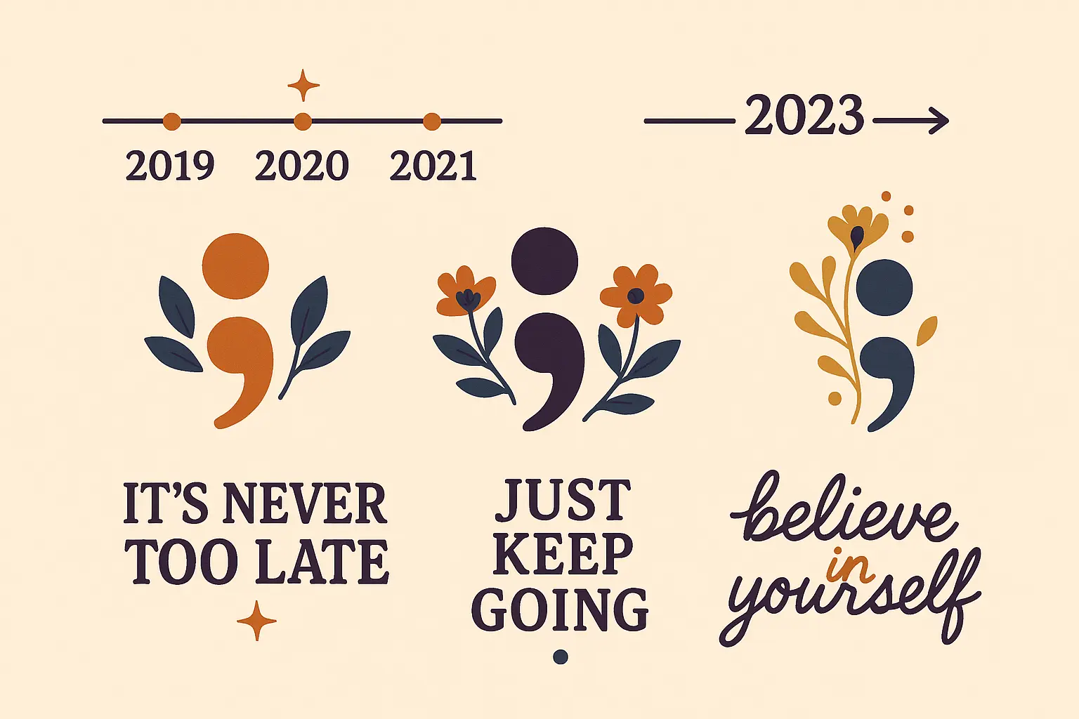 Inspirational quote tattoo designs with various typography styles