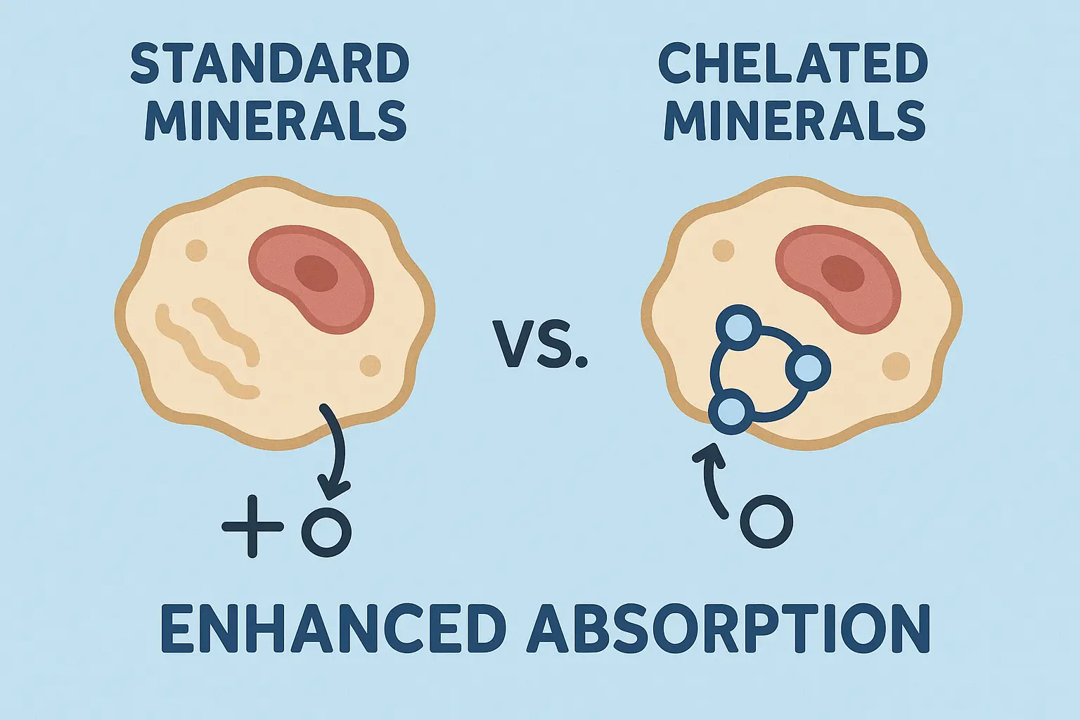 Chelated mineral absorption comparison