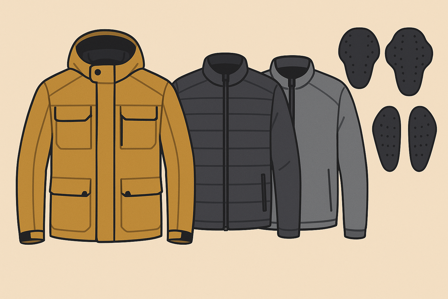 Modular climate control systems in motorcycle jackets