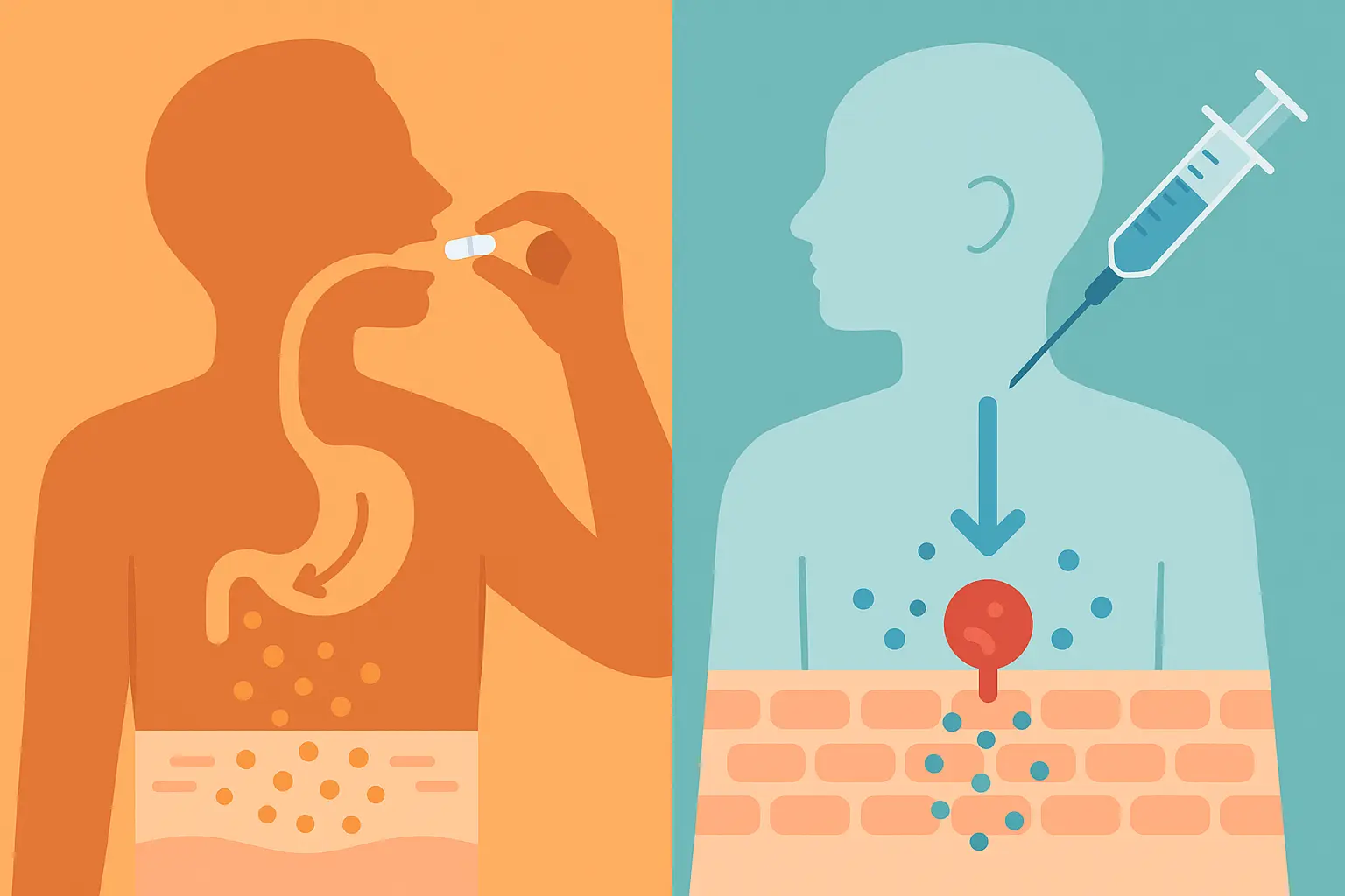 B12 injection vs oral supplement absorption