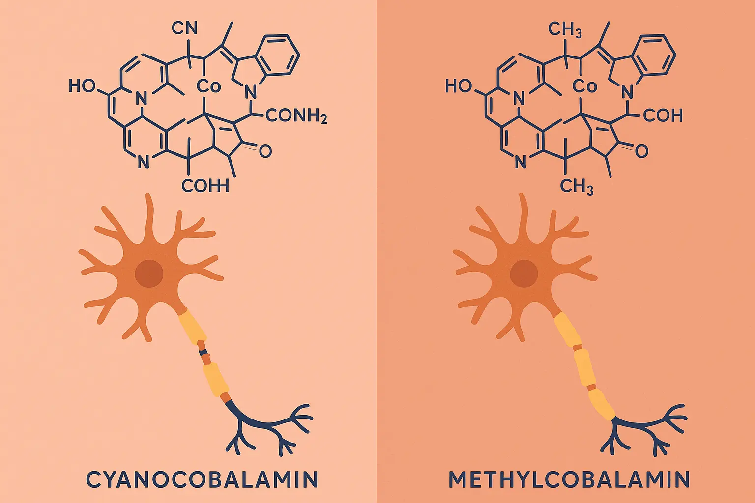 Methylcobalamin nerve repair process