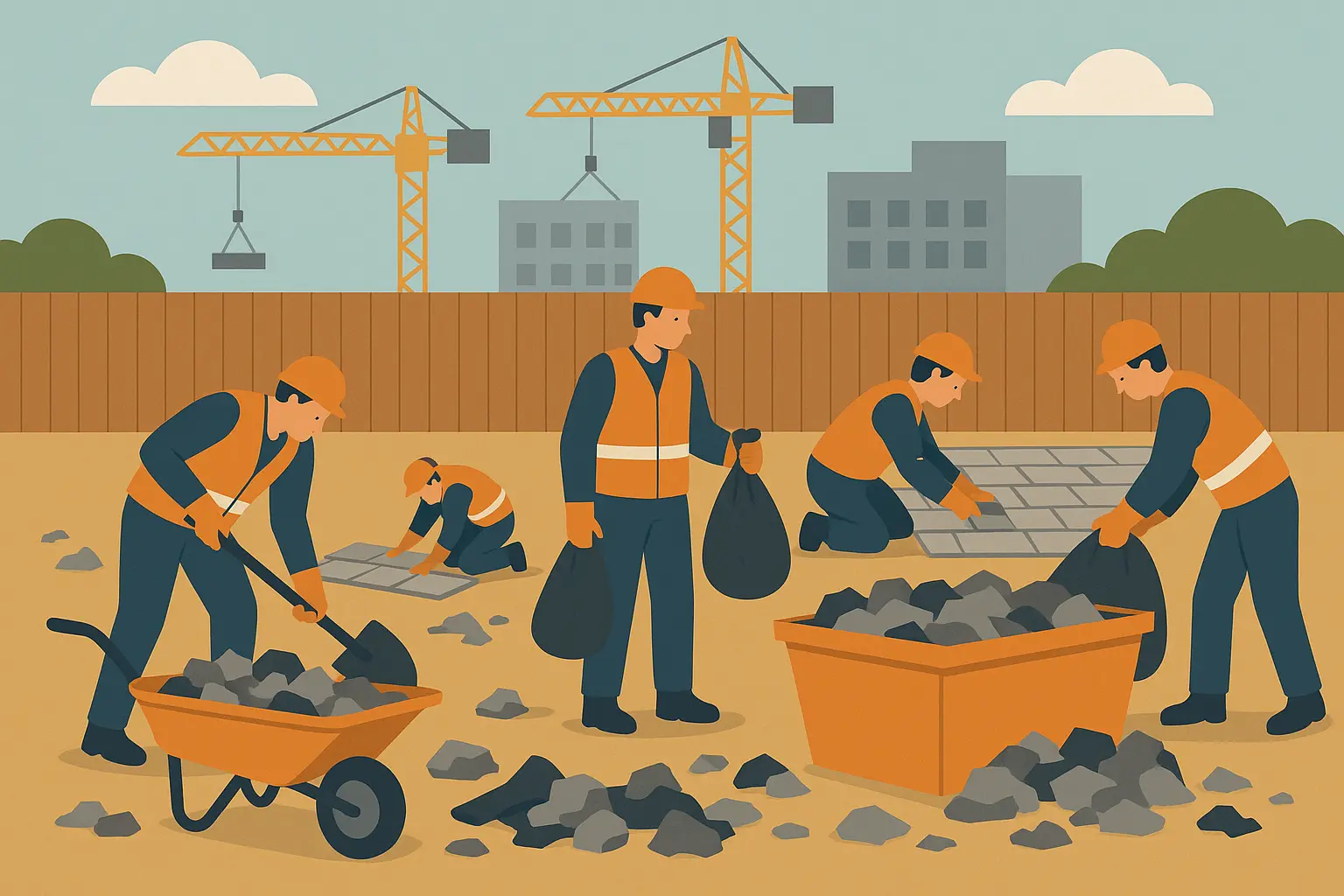 JiffyJunk construction debris removal service