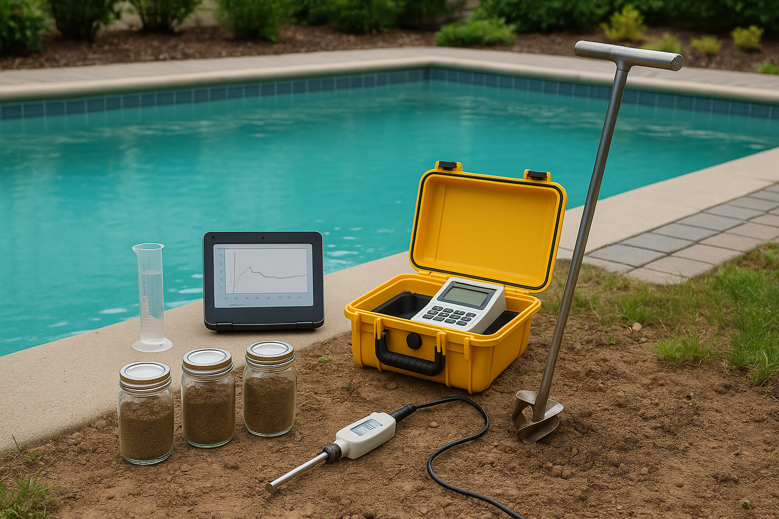 Environmental testing equipment and soil samples