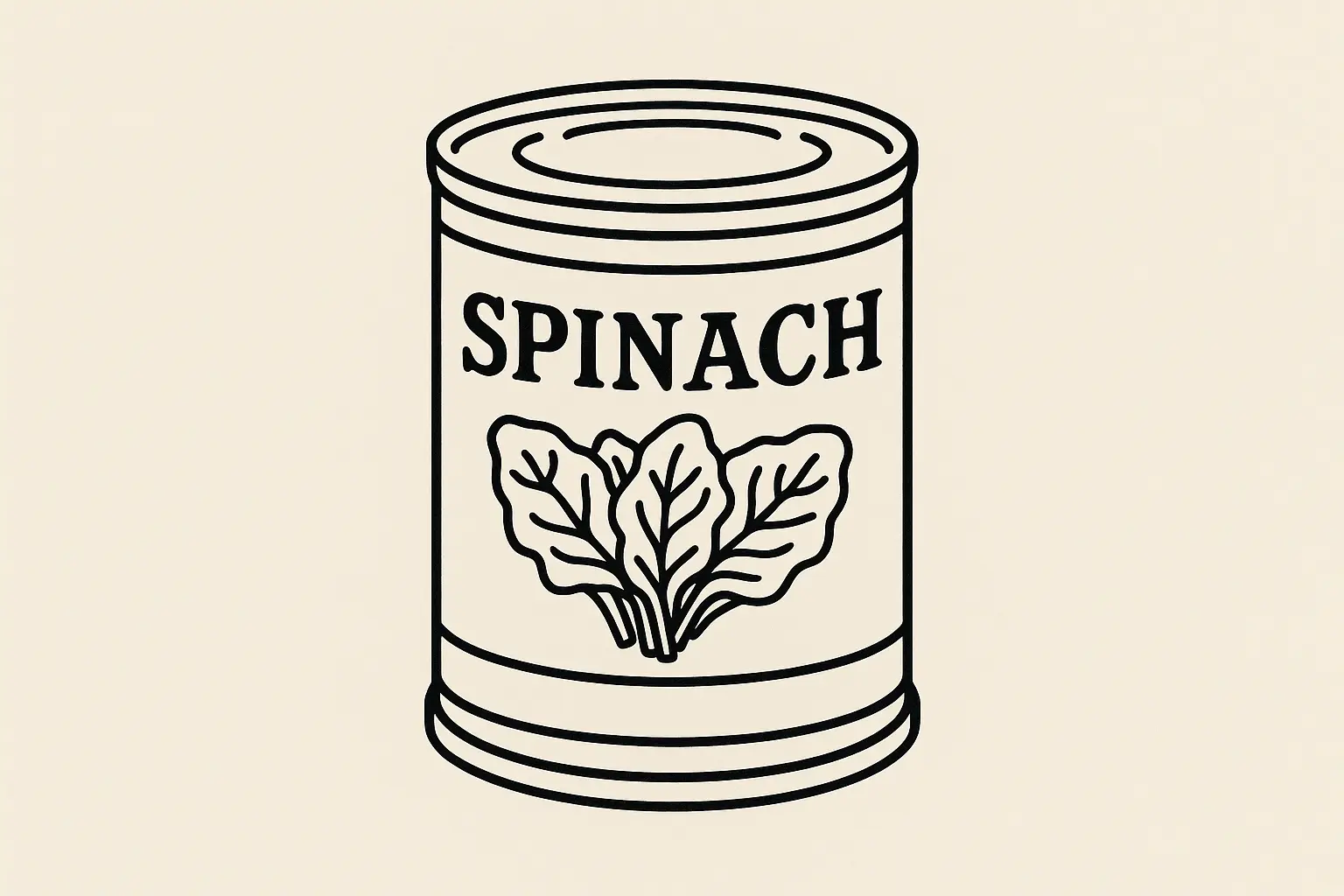 Small minimalist Popeye tattoo designs including spinach can and anchor elements