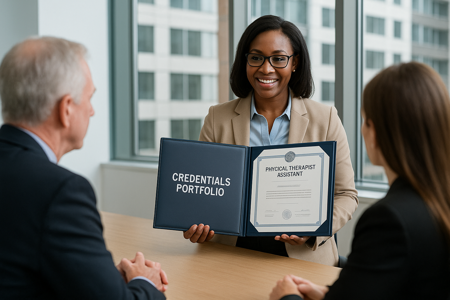 Professional portfolio enhancement for PTAs