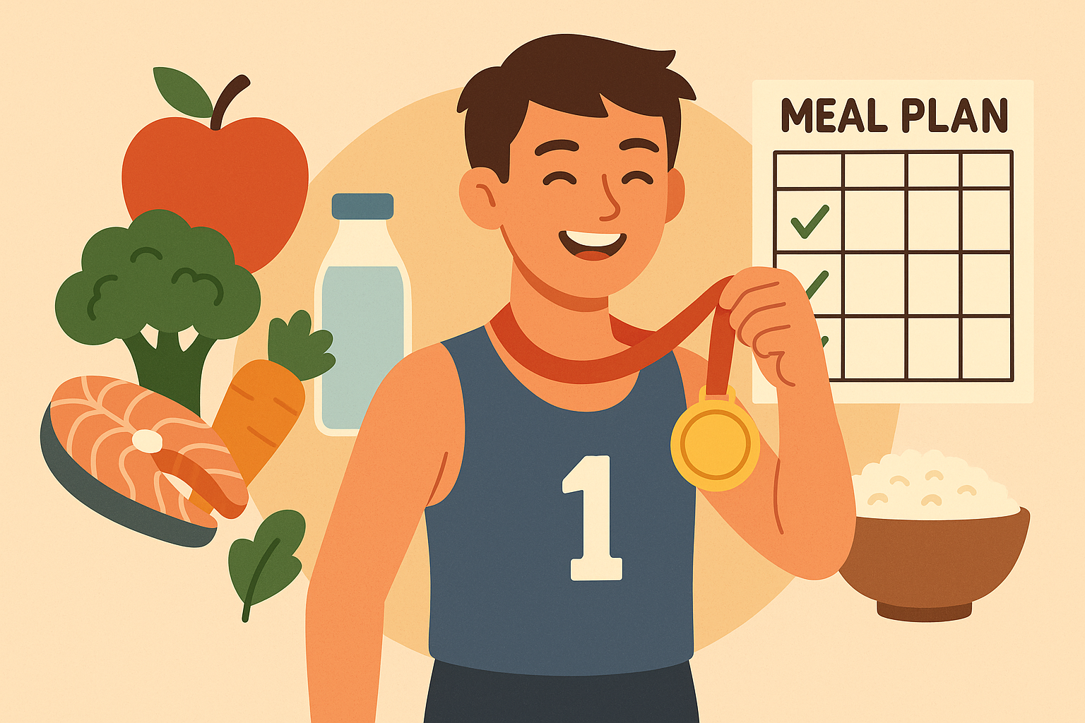 Successful teenage athlete nutrition implementation