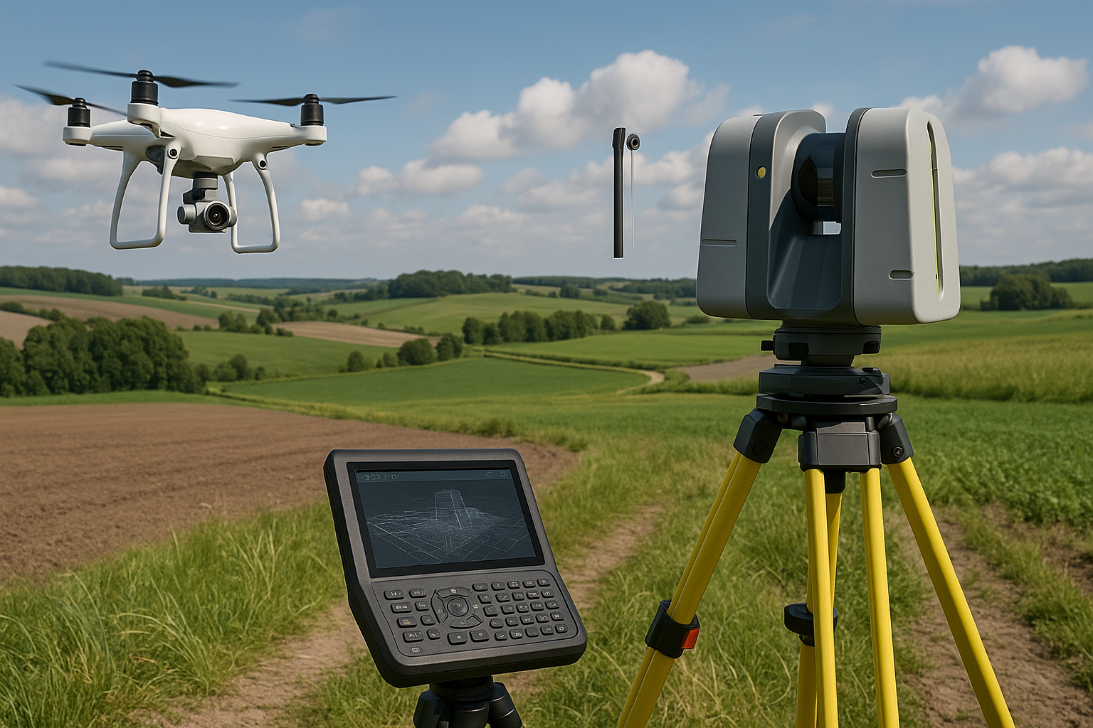 Drone surveying technology in action