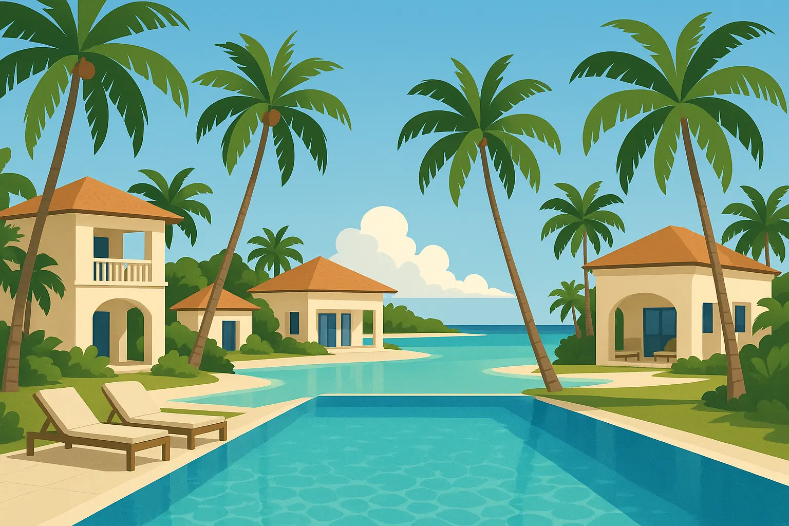 Adventure activities in tropical setting