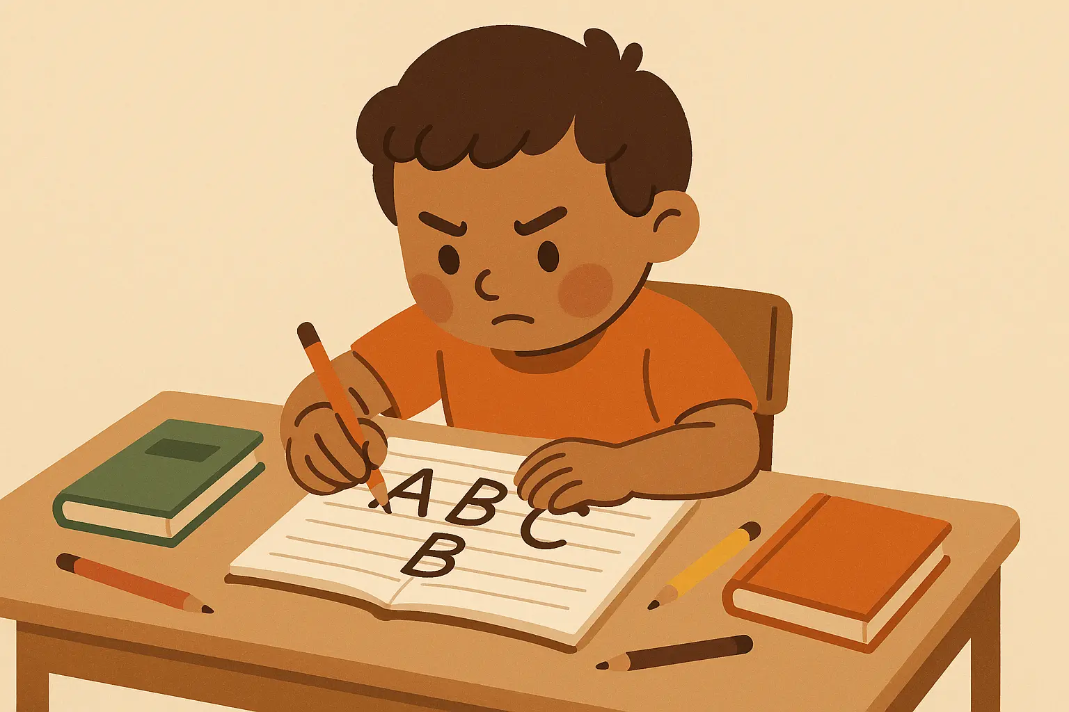 Child persevering through challenges