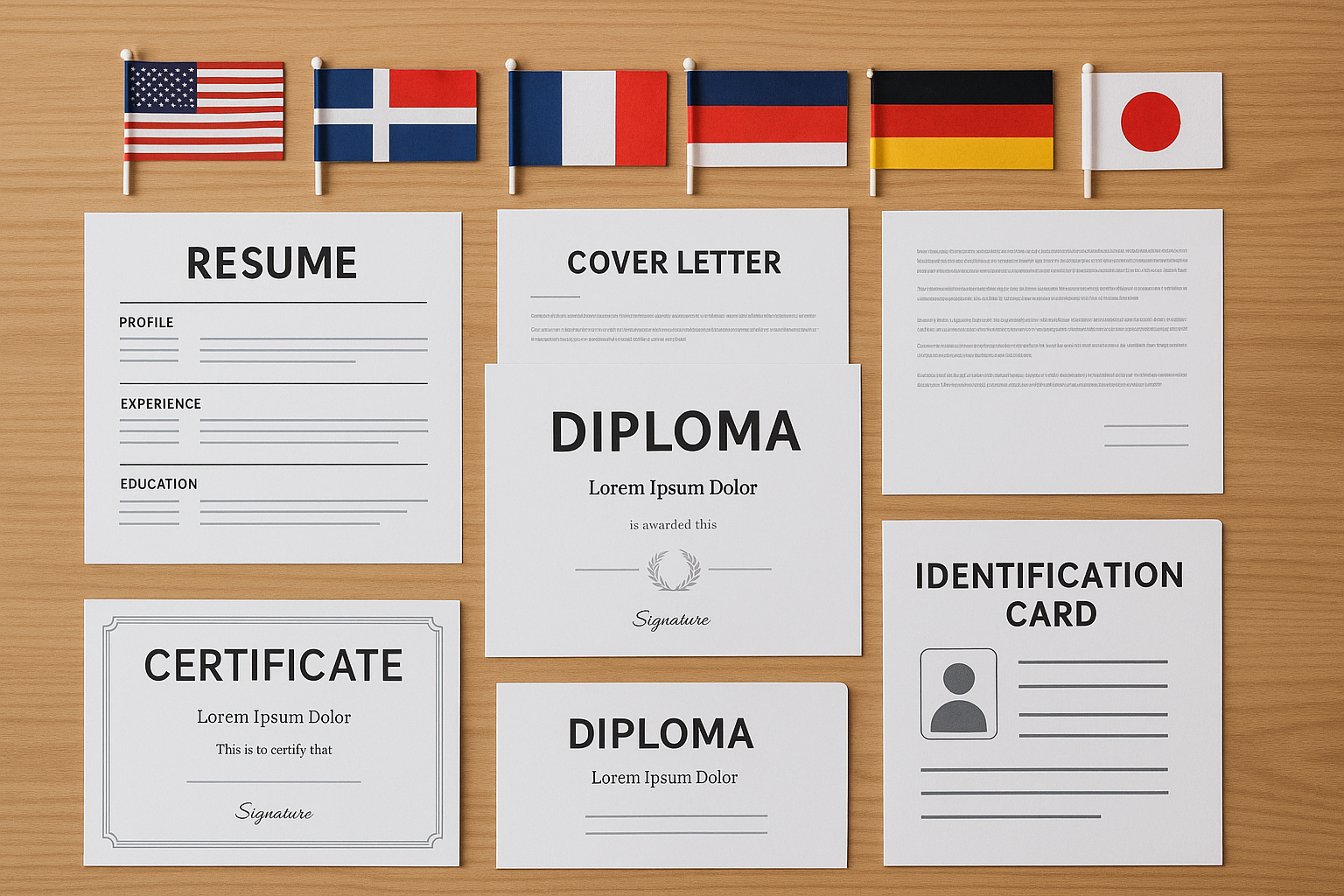 Professional credential documentation