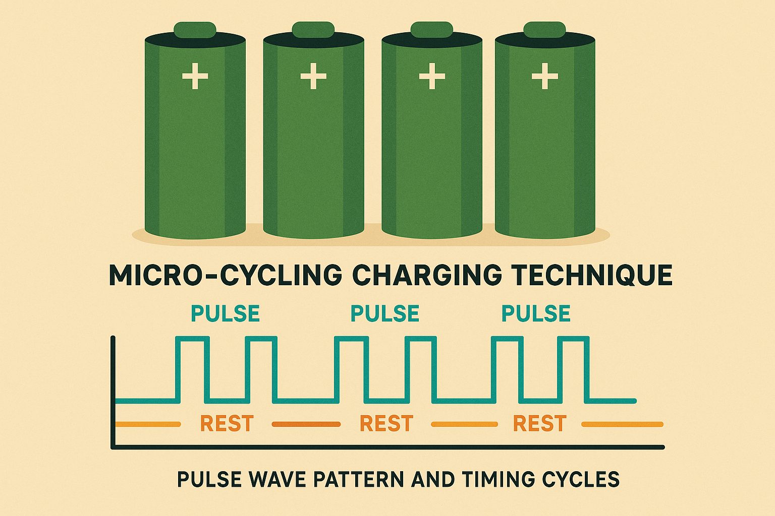 Pulse charging technique visualization