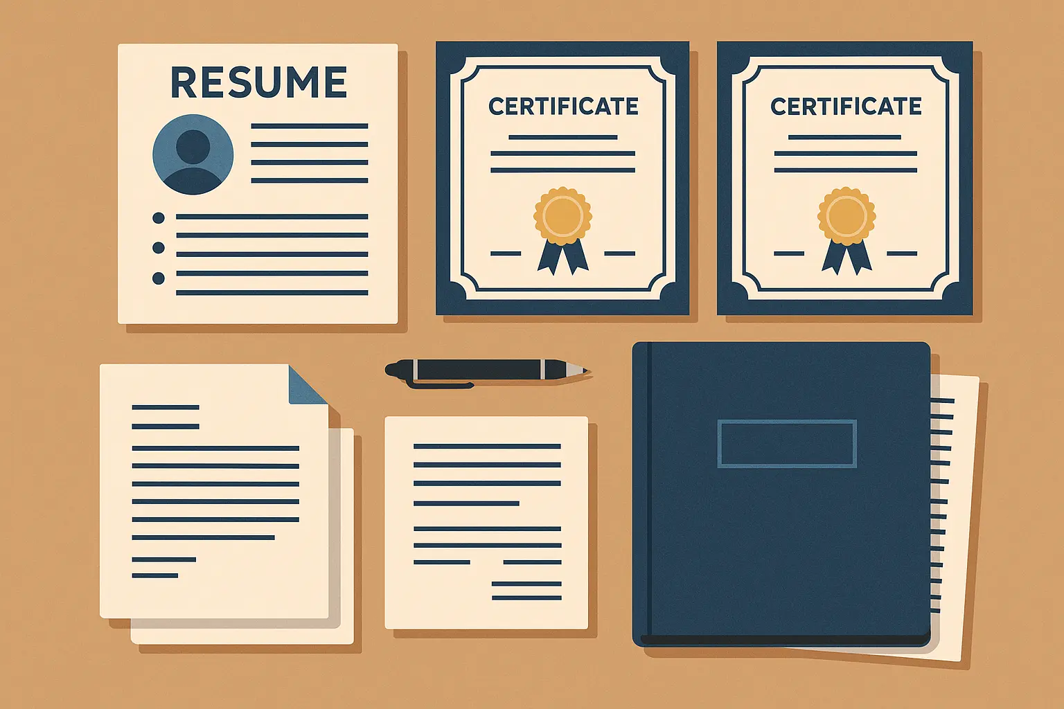 Professional portfolio and credential documentation