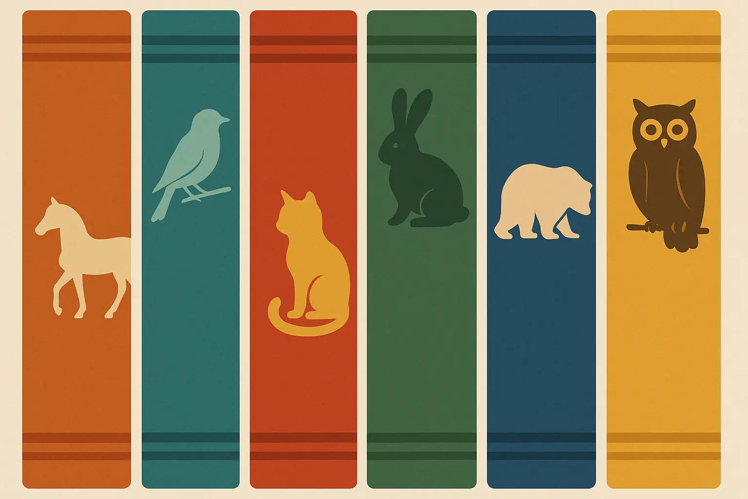 Diverse collection of animal stories across different genres