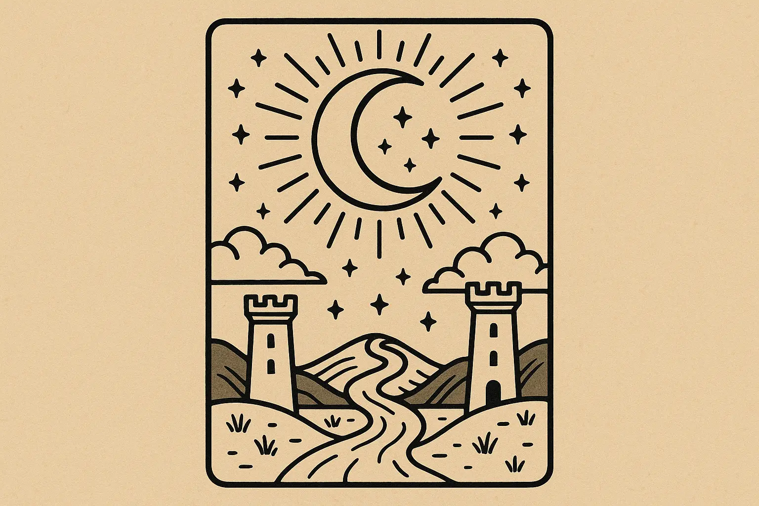 Major Arcana tarot card tattoo designs