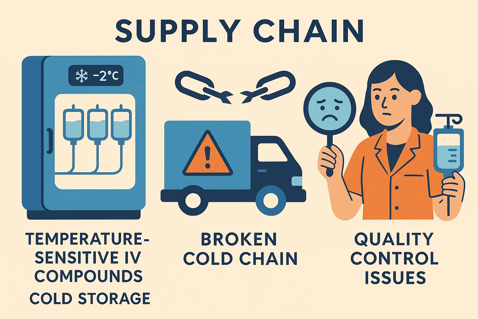 IV therapy supply chain and quality control